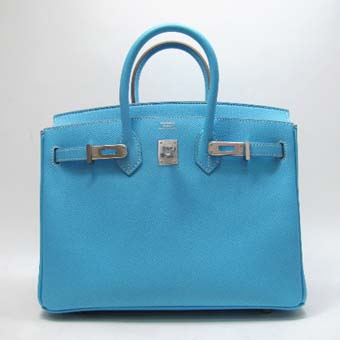 HERMES エルメス バーキン25 スーパーコピー ヴォーエプソン セレスト シルバー金具 05P01Sep13 Birkin 085